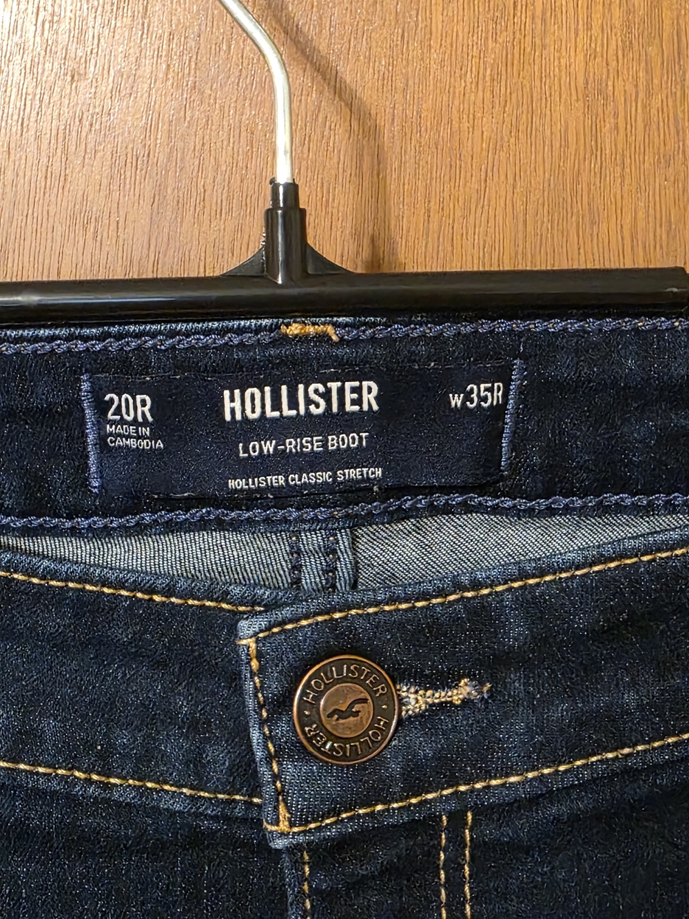 Hollister Low Rise Bootcut Jeans Size 20R - Picture 3 of 4